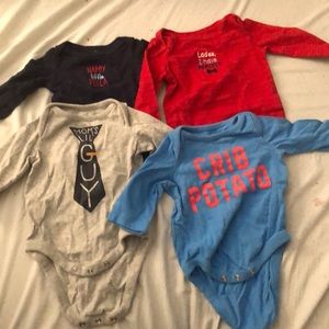 3 for $18!  Longsleeve onesies bundle